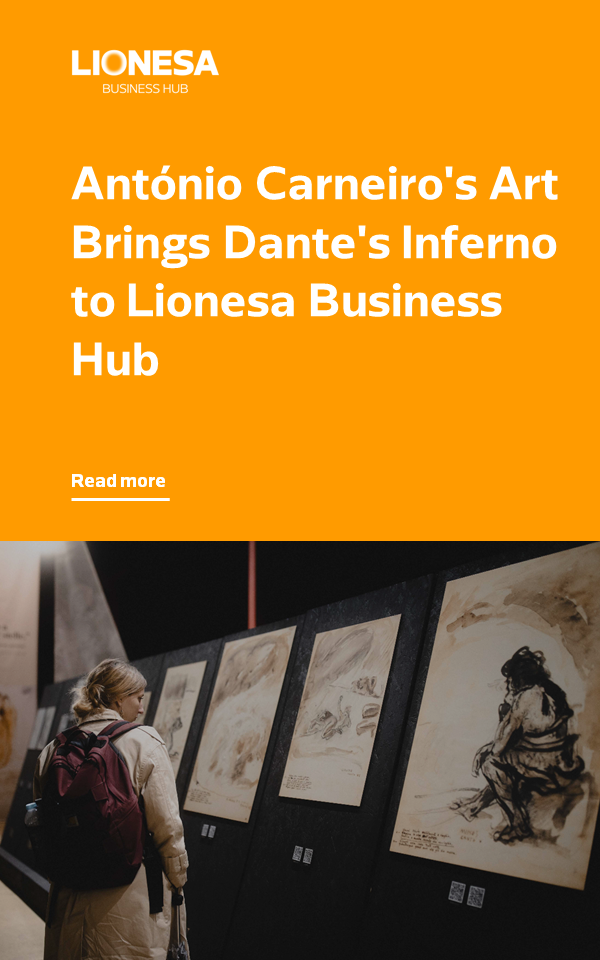 António Carneiro's Art Brings Dante's Inferno to Lionesa Business Hub