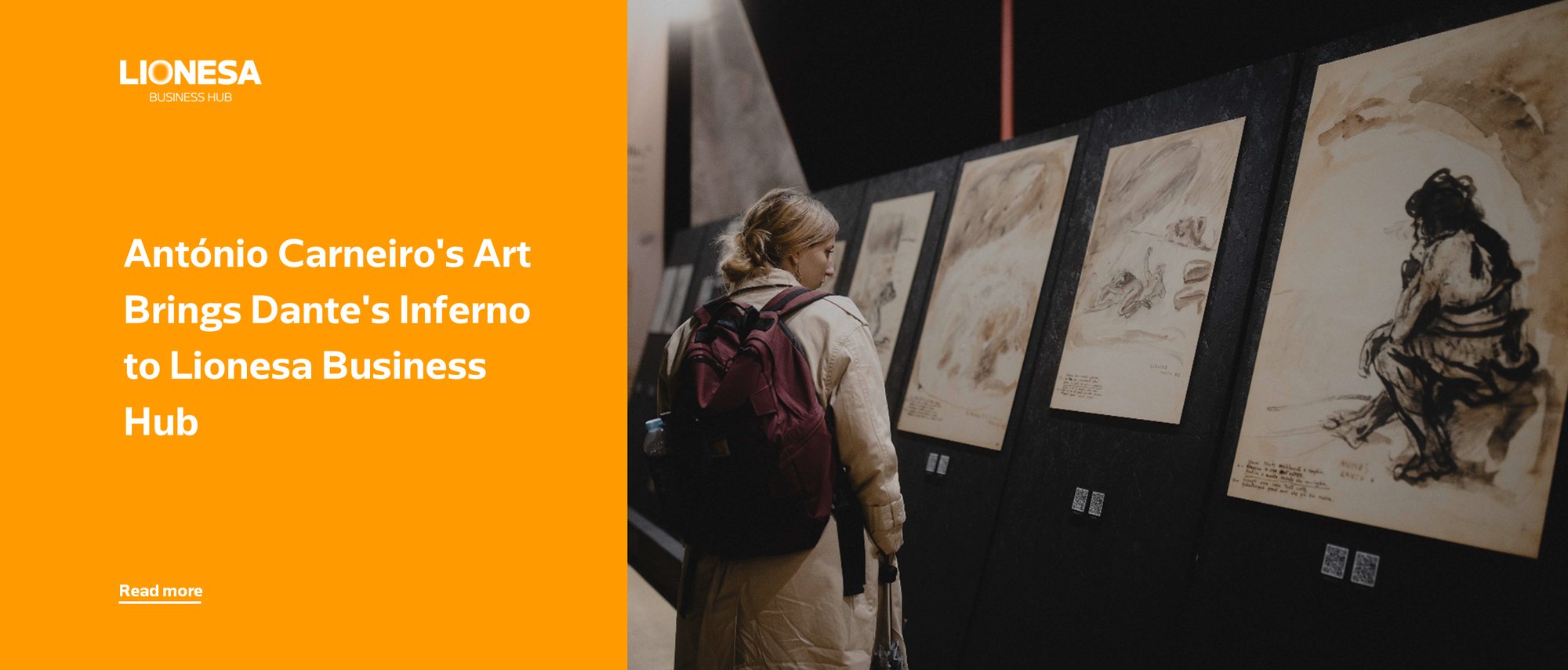 António Carneiro's Art Brings Dante's Inferno to Lionesa Business Hub