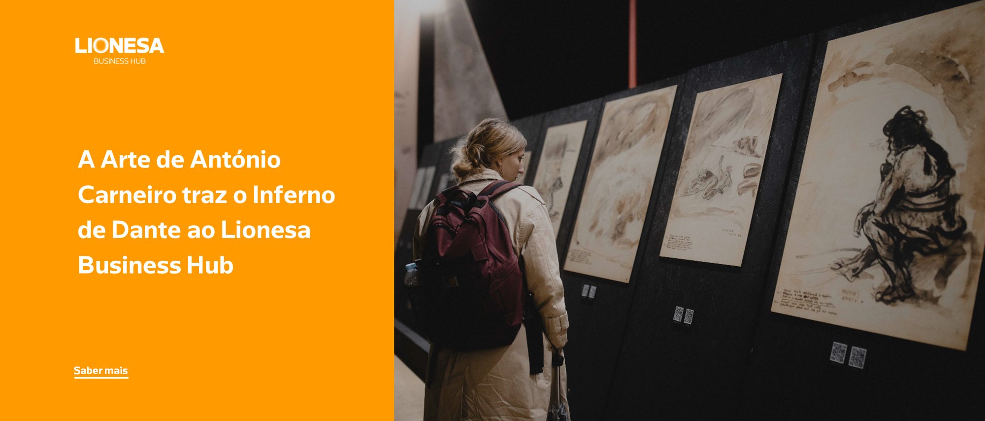 A Arte de António Carneiro traz o Inferno de Dante ao Lionesa Business Hub
